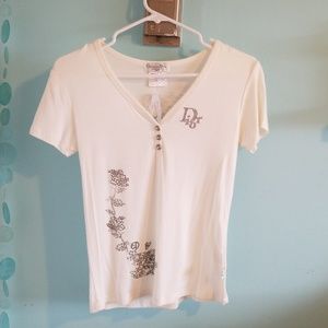 Christian Dior V-Neck T-shirt